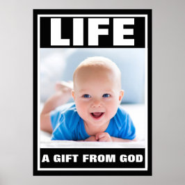 PRO-LIFE SMILING BABY LIFE POSTER