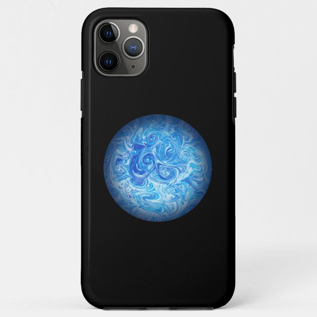 Pro Max Capa de Celular Calm Tide Fluid Art para iPhone 11 (Verso)