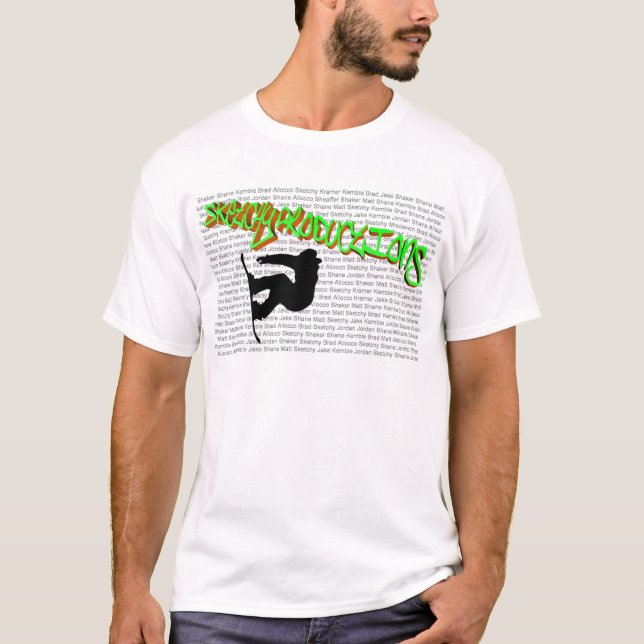 Pro t-shirt esboçado do grupo (Frente)