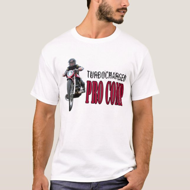 PRO t-shirt Turbocharged do dragbike dos comp(s) (Frente)