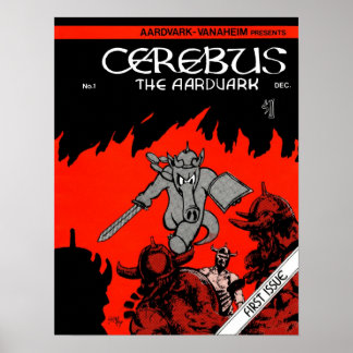 Problema Cerebus nº 1 impressão do cobrir