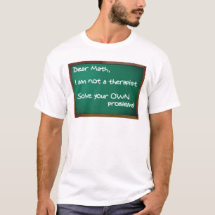 Problemas de Matemática Camisa Engraçada Terapis