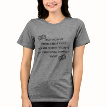 Problemas Ricos: Camiseta Engraçada de Iate de Apo