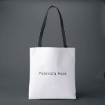 Processing Focus Minimalist Canvas Tote Bag<br><div class="desc">Carry your tools with intent. A durable canvas tote bag featuring a bold,  centered typewriter design for the professional who transports their work with precision.</div>