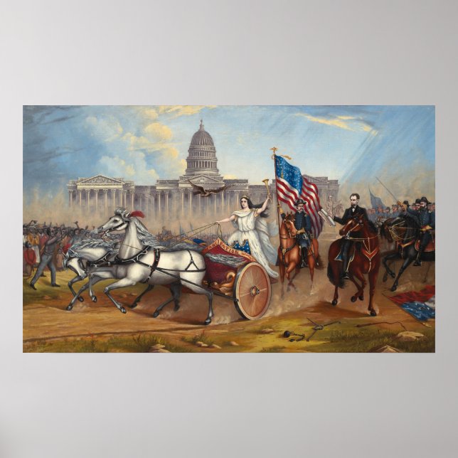 Proclamação de Emancipação, A. Poster de Belas Art (Frente)