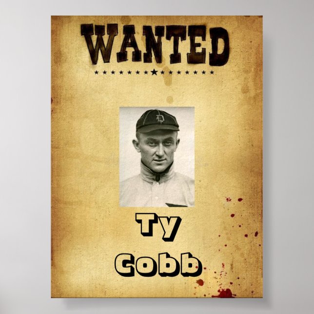 PROCURADO Ty Coob Impressão, Valor Poster Papel (M (Frente)