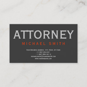 Procurador na Cartão de visita de Lei