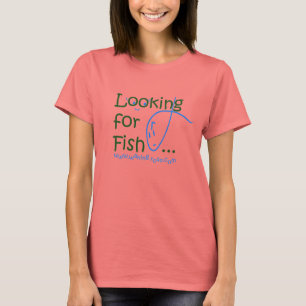 Procurando o t-shirt dos peixes
