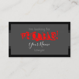 Procurando por advogados cartão de visita