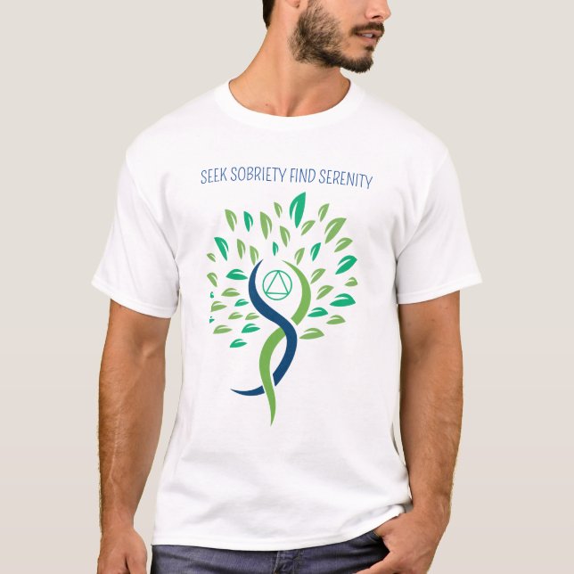 Procure Sobriedade Encontre Serenidade - Camiseta  (Frente)