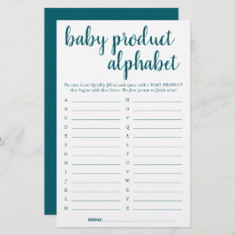 Produto ABC de nível alto simples | Jogo do Chá Az