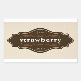 Produto caseiro marmalade com etiqueta de comida d