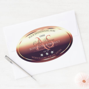 Produto Chic Red Brown Etiquetas de produto Jovens