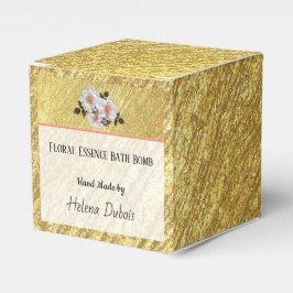 Produto Dourado e Floral de Bomba | Caixa de Ofert