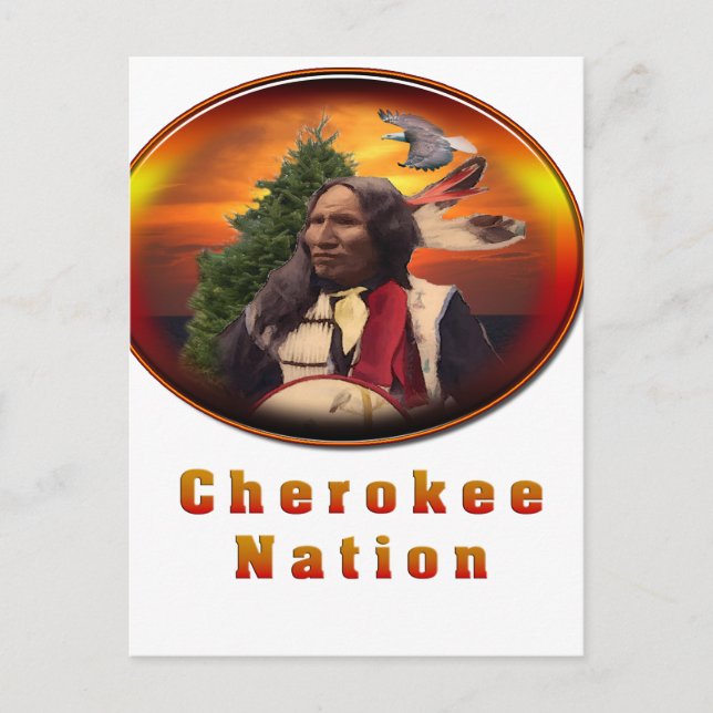 Produtos Cherokee Indian Cartão Postal (Frente)