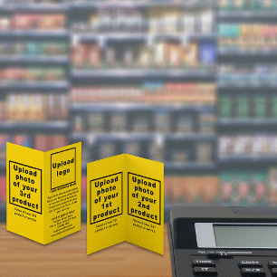Produtos Empresariais em Pequeno Cartão Amarelo Do