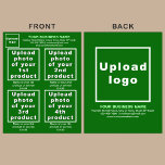 Produtos ou serviços comerciais no Green Flyer<br><div class="desc">Folheto que você pode personalizar para colocar sua marca comercial, produtos ou serviços e outras informações de sua empresa. Você pode colocar até 4 produtos ou serviços. Personalize-o e dê-o aos seus clientes ou clientes para anunciar o seu nome de marca e promover os seus produtos ou serviços. Material personalizável...</div>