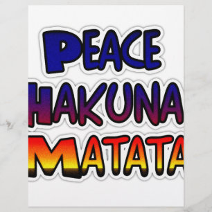 Produtos para presentes da Peace Hakuna Matata