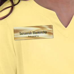 Professional Luxury Gold Ribbon Black Text