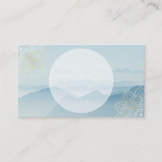 Professor da ioga ou cartão de visita do terapeuta