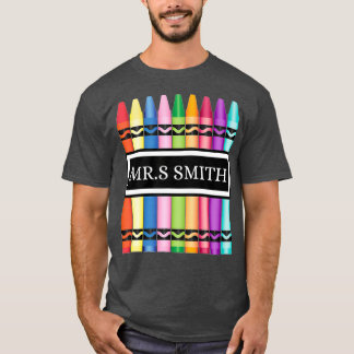 Professor De Crayon De Volta À Camisa De Escola_1