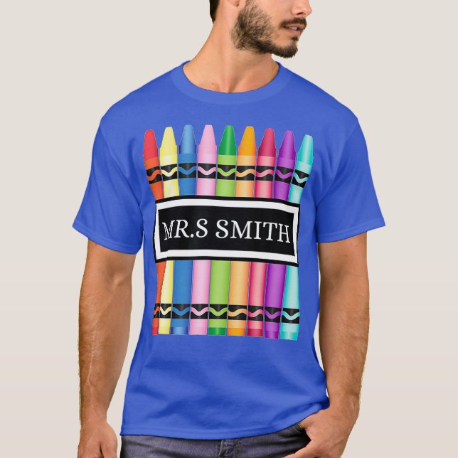 Professor De Crayon De Volta À Camisa De Escola_2 (Frente)