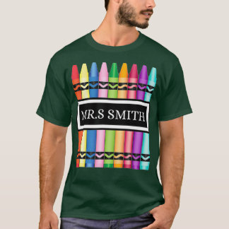 Professor De Crayon De Volta À Camisa De Escola_3
