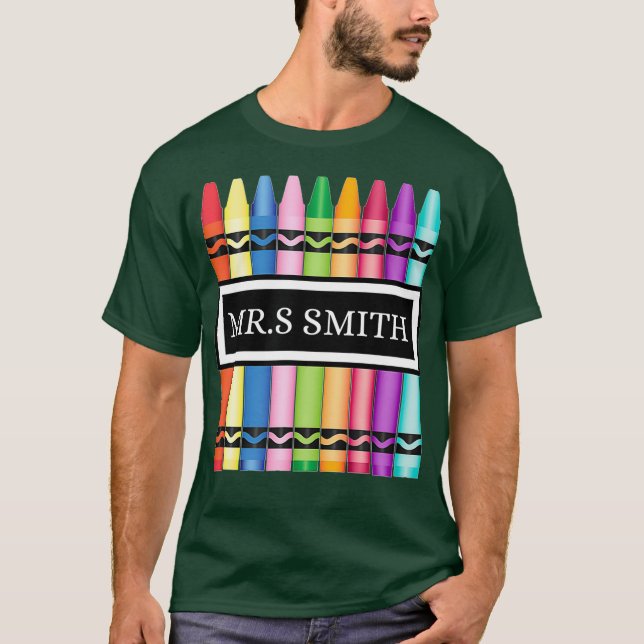 Professor De Crayon De Volta À Camisa De Escola_3 (Frente)