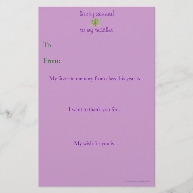 Professor de fim de ano, obrigado nota (Frente)