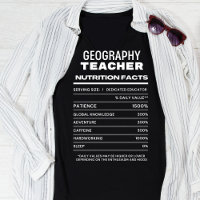 Professor de Geografia Nutrição Fala T-Shirt Engra