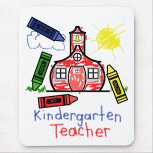 Professor de jardim de infância Mousepad - escola