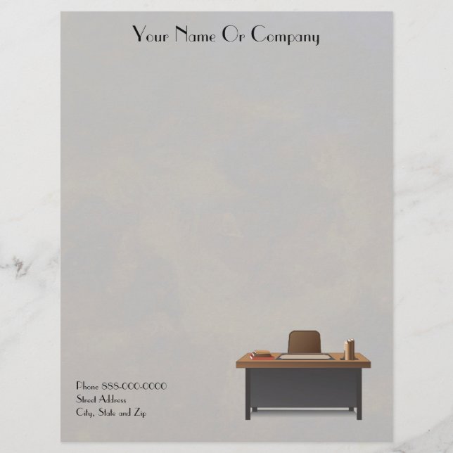 Professor de Tutor Letterhead (Frente)