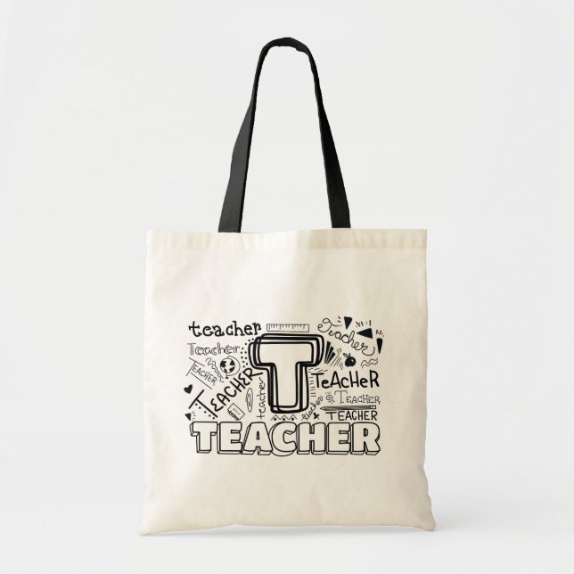 Professor de volta à bolsa de Tote na Escola (Frente)