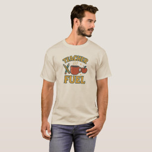 Professor Engraçado Combustível Retro T-Shirt
