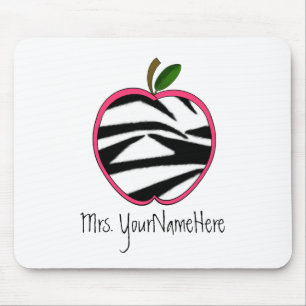 Professor Mousepad - impressão Apple da zebra