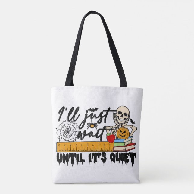 Professor Spooker Halloween Tote Bag (Verso)