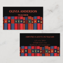 Professora | Cartões de visitas de tutores