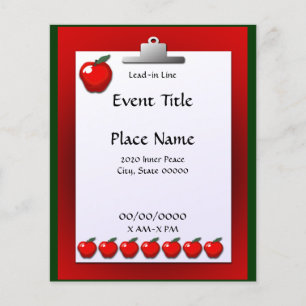 Professora da Escola Apple Small Event Flyer