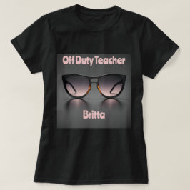 Professora de folga T-shirt Black
