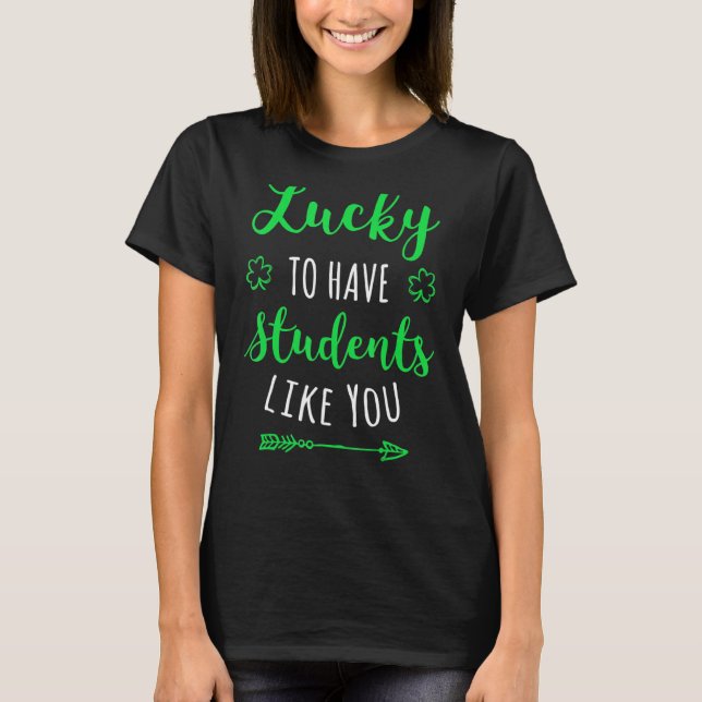 Professora Dia de São Patrício Camisa Engraçada Es (Frente)