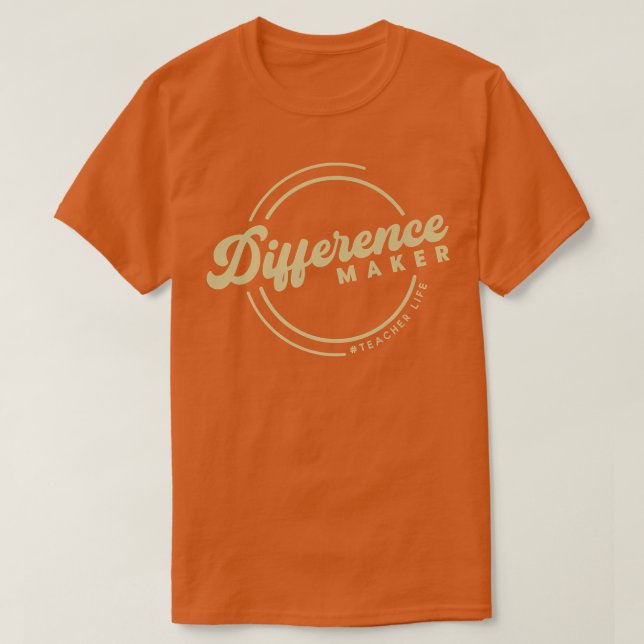 Professora Diferente Camisa A Vida Do Professor Co (Frente do Design)