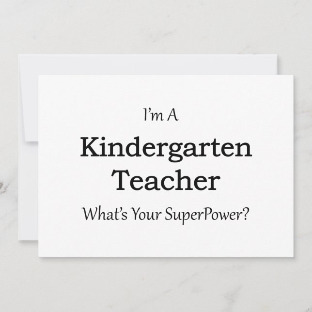 Professora do jardim de infância (Frente)