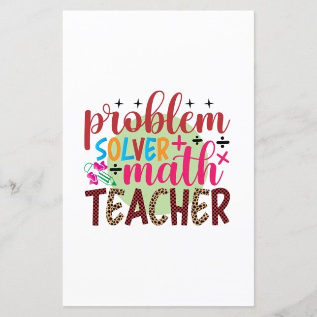 Professora do Problema de Arte Solver Professor de (Frente)