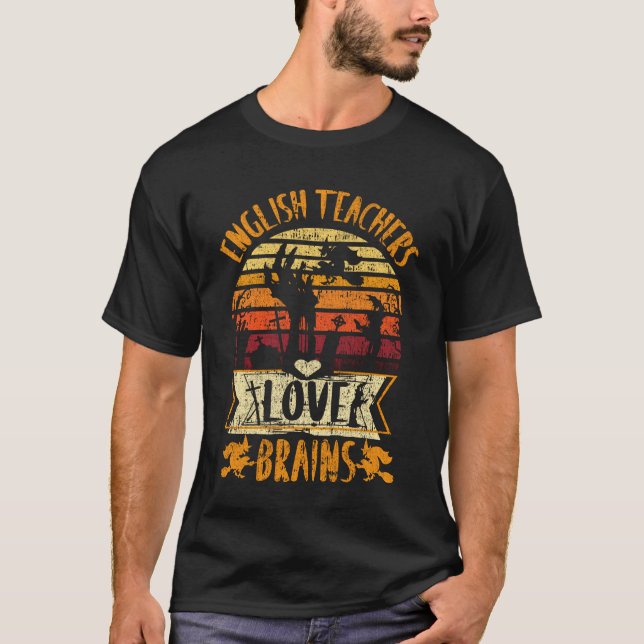 Professora Engraçado Camisa Professores Ingleses A (Frente)