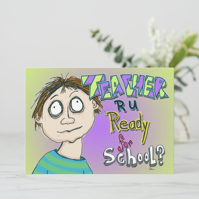 Professora Está Pronta Para A Escola? (Em pé/Frente)