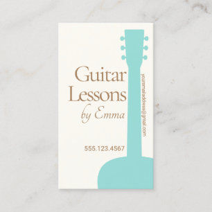 Professora Guitarrista Cartão de visita
