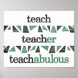 Professora Poster - Ensino Ensino Engraçado Impre