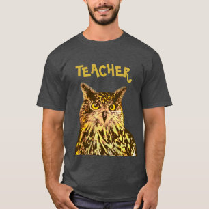 Professora, T-Shirt da Coruja de Águia