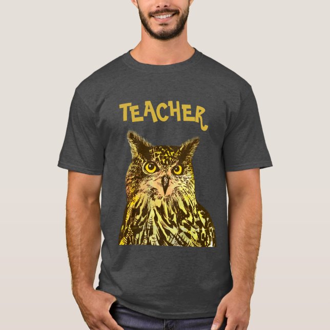 Professora, T-Shirt da Coruja de Águia (Frente)