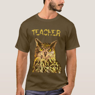 Professora, T-Shirt da Coruja de Águia